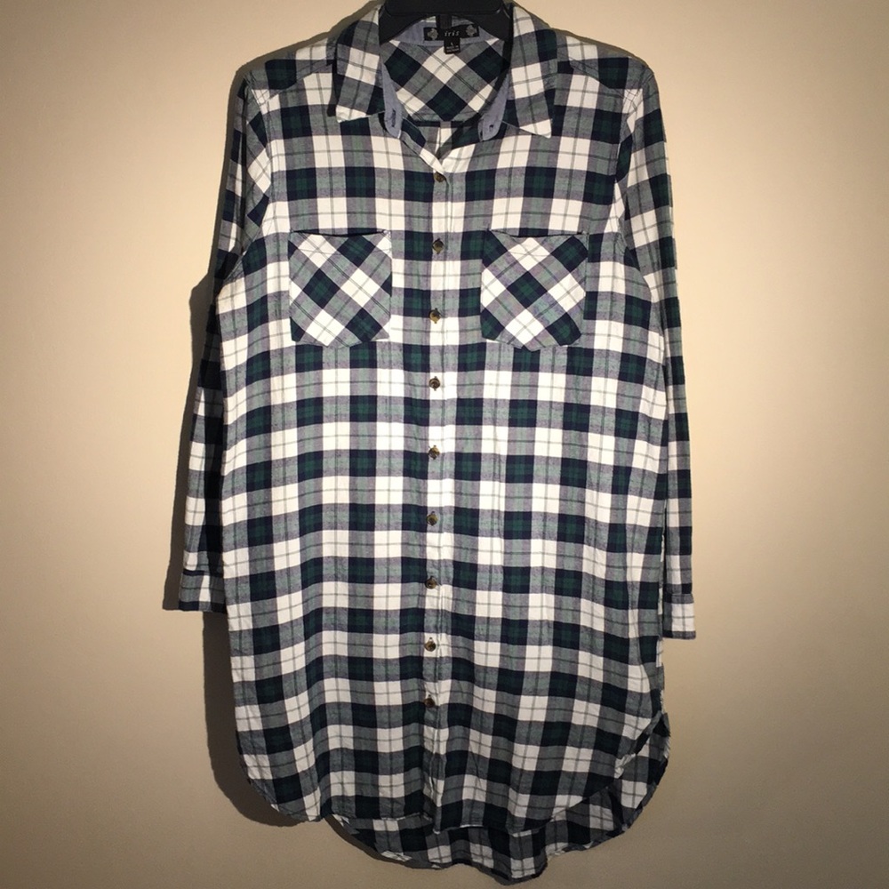 IRIS PLAID TUNIC/T-SHIRT DRESS